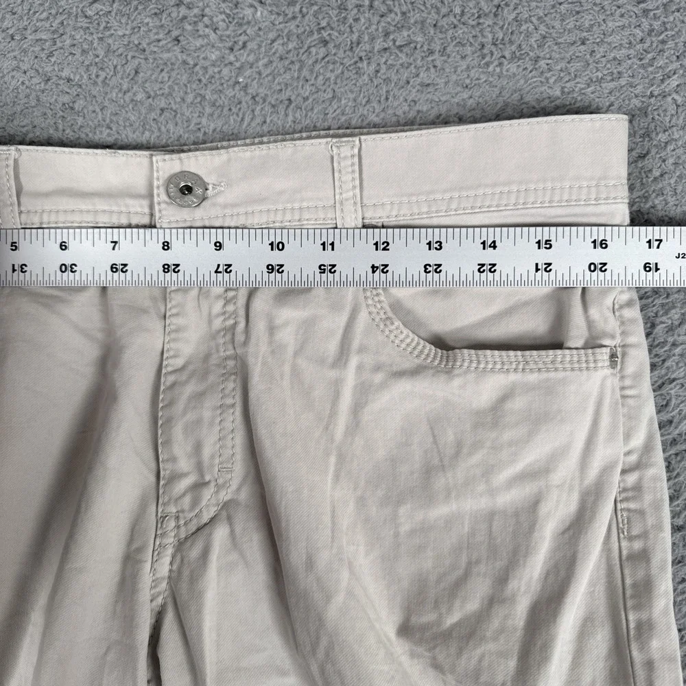 BRAX Feel Good Cooper Fancy Pants Mens 33x34 (32x30) Cream 5-Pocket